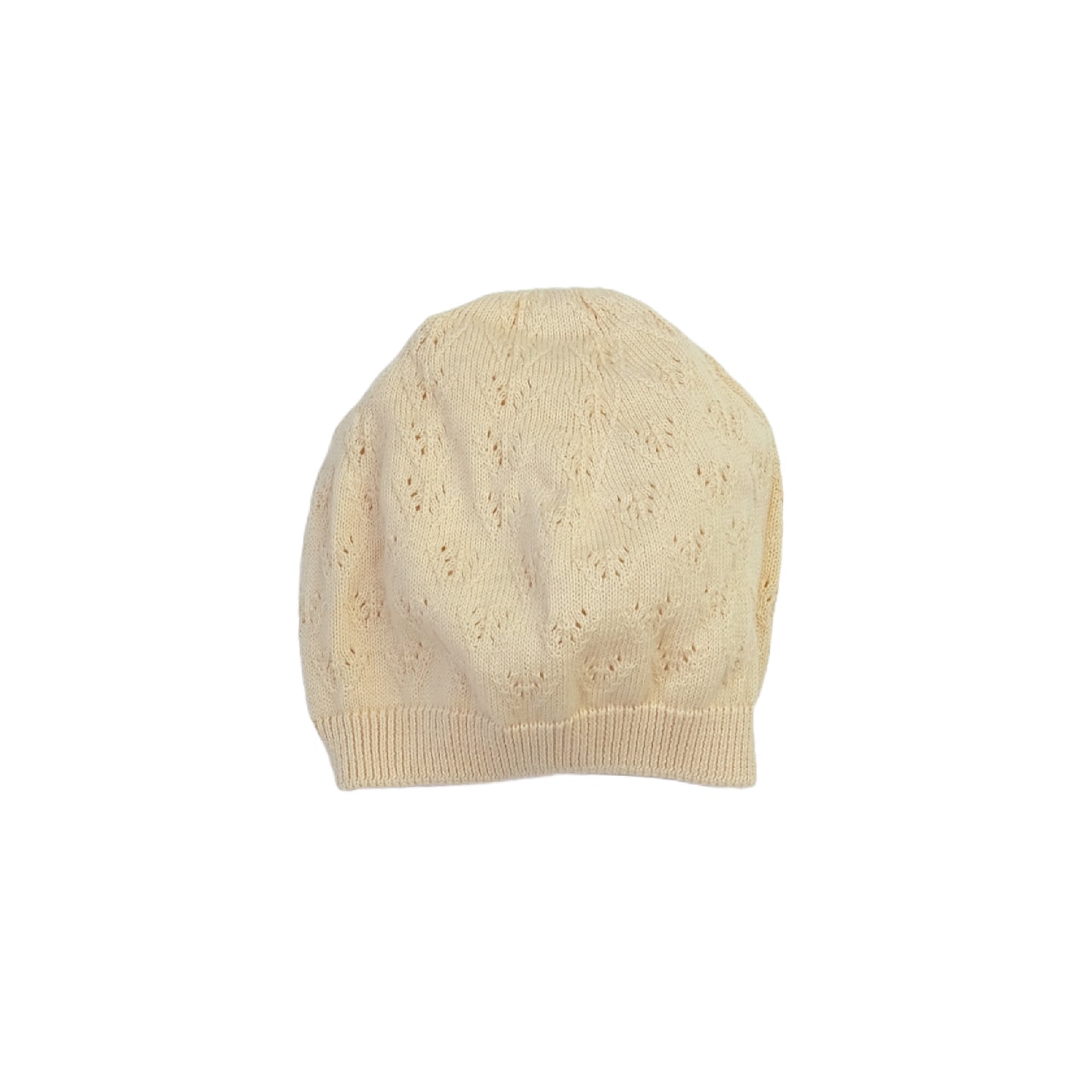 Cappellino traforato 100% cotone BIO - CREMA