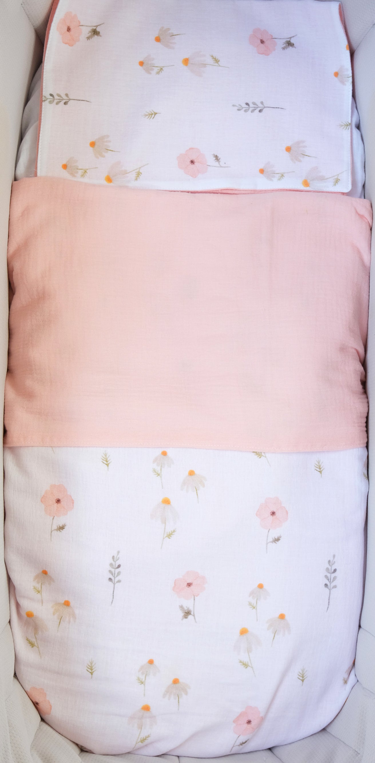 Set lenzuola Double Face in 100% cotone BIO - Floreale