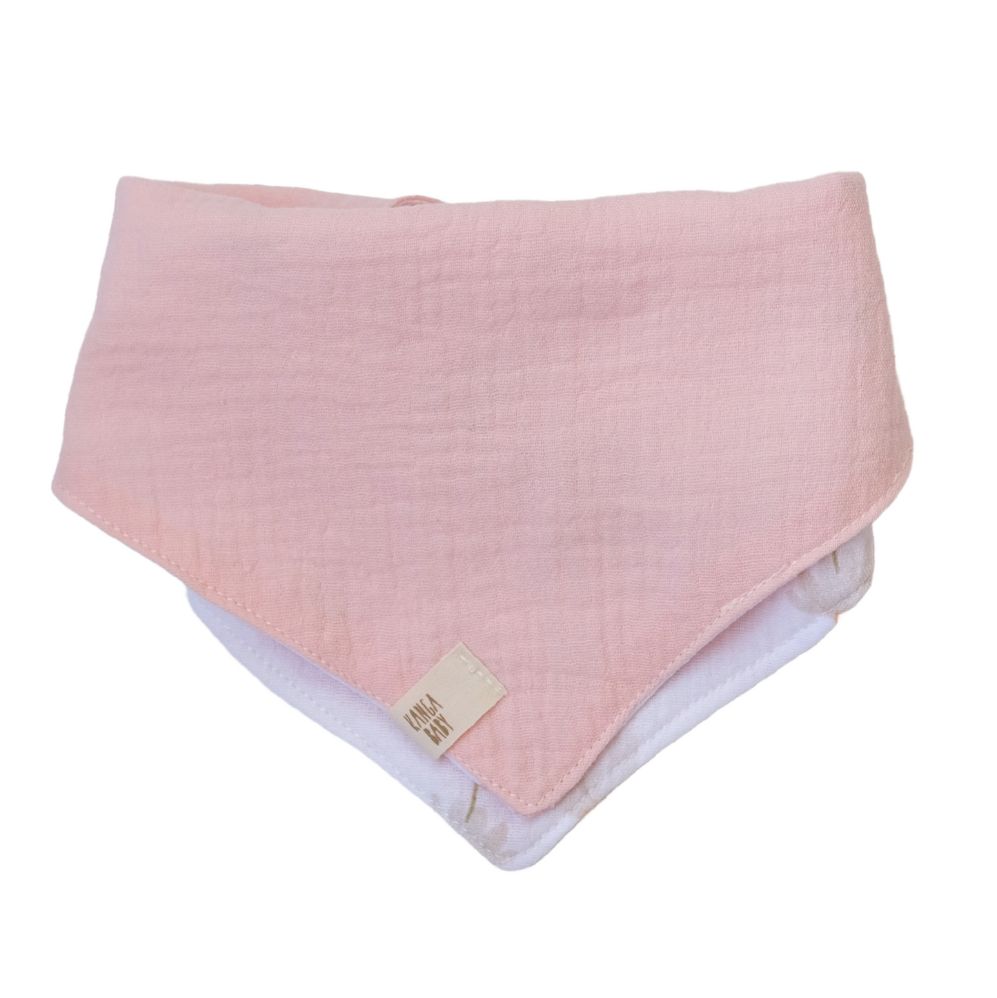 Bavaglino double face in 100% cotone - Margherite