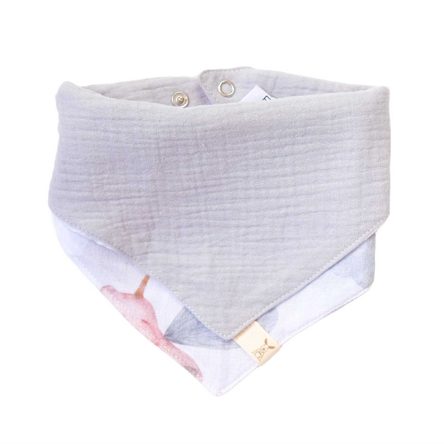 Bavaglino double face in 100% cotone - Maialini Unicorno