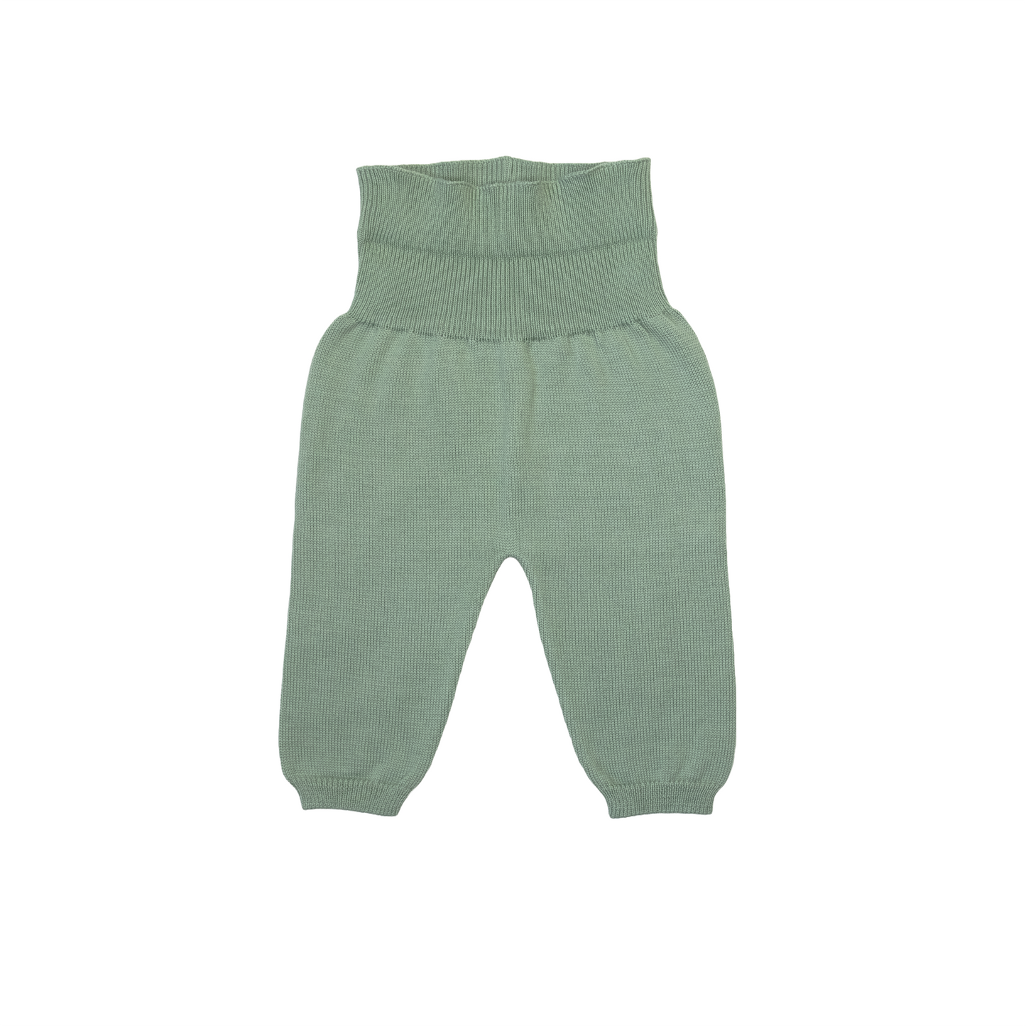 Pantaloncino bambino pura lana vergine verde salvia