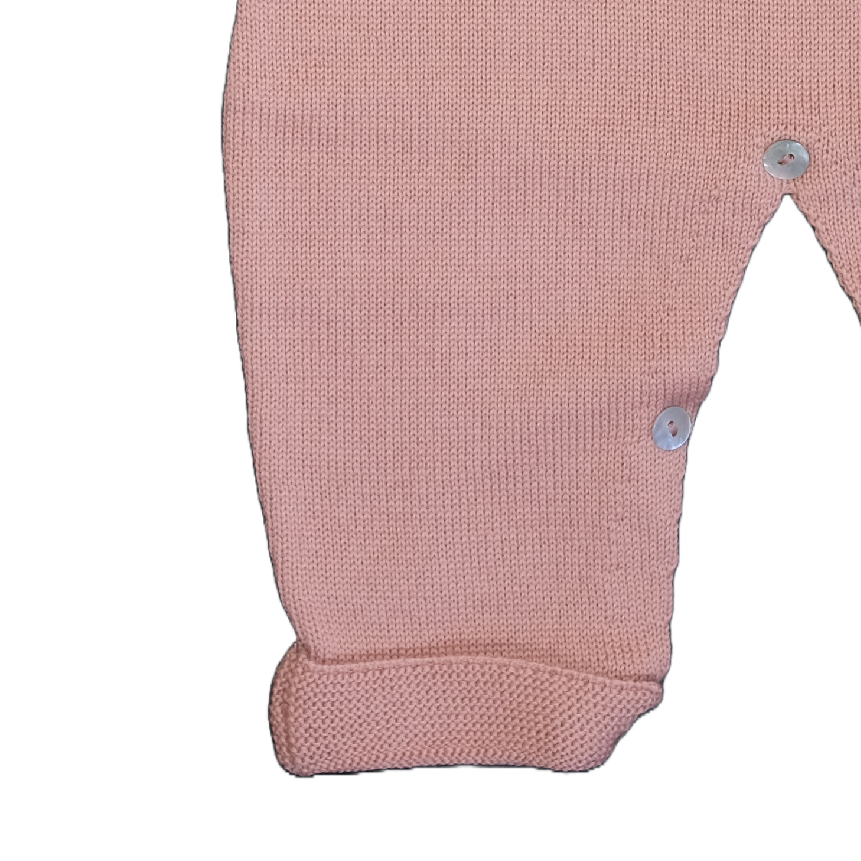 Salopette in 100% pura lana - ROSA ANTICO